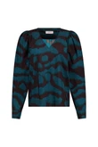 Studio Anneloes Blouse Les blurred top Groen 1
