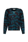 Studio Anneloes Blouse Les blurred top Groen 1