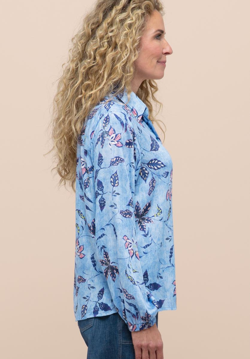Bianca Blouse Adina Blauw 4