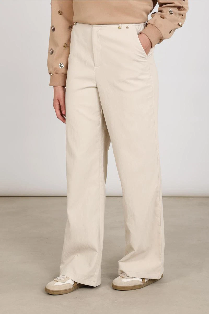 NUKUS Pantalon Beverly Beige 1