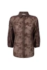 Jansen Amsterdam Blouse Bisa Bruin 2