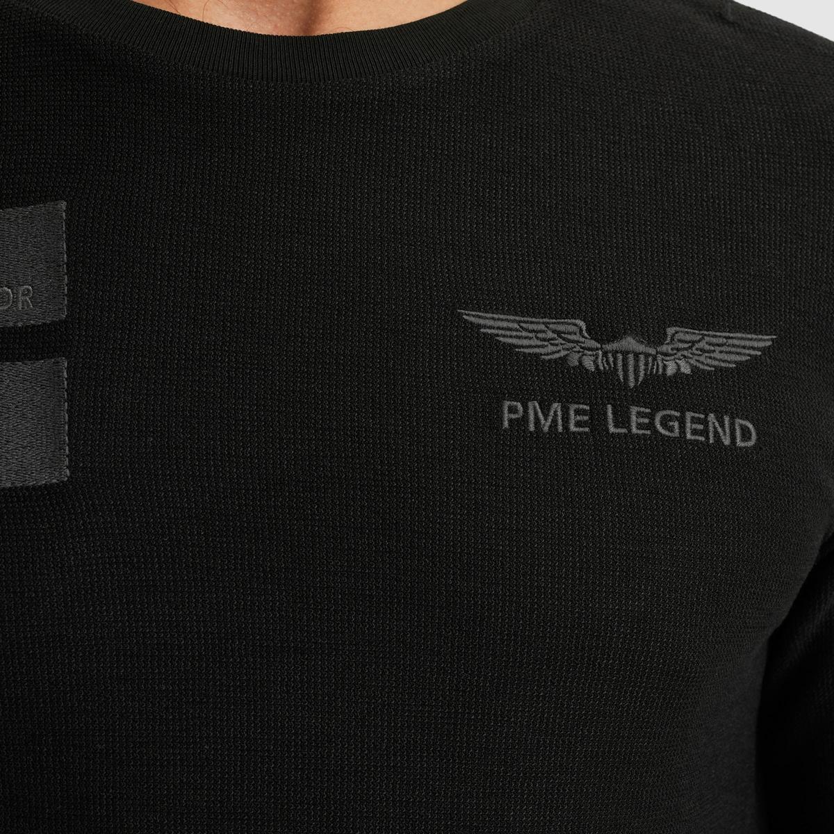 PME Legend T-shirt lange mouw PTS2509562 Zwart 6
