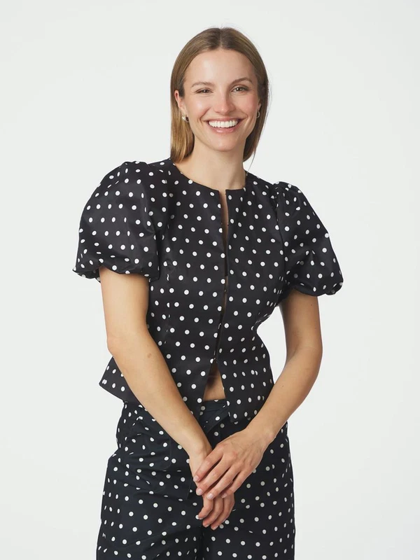 Neo Noir Blouse Anela Zwart 1
