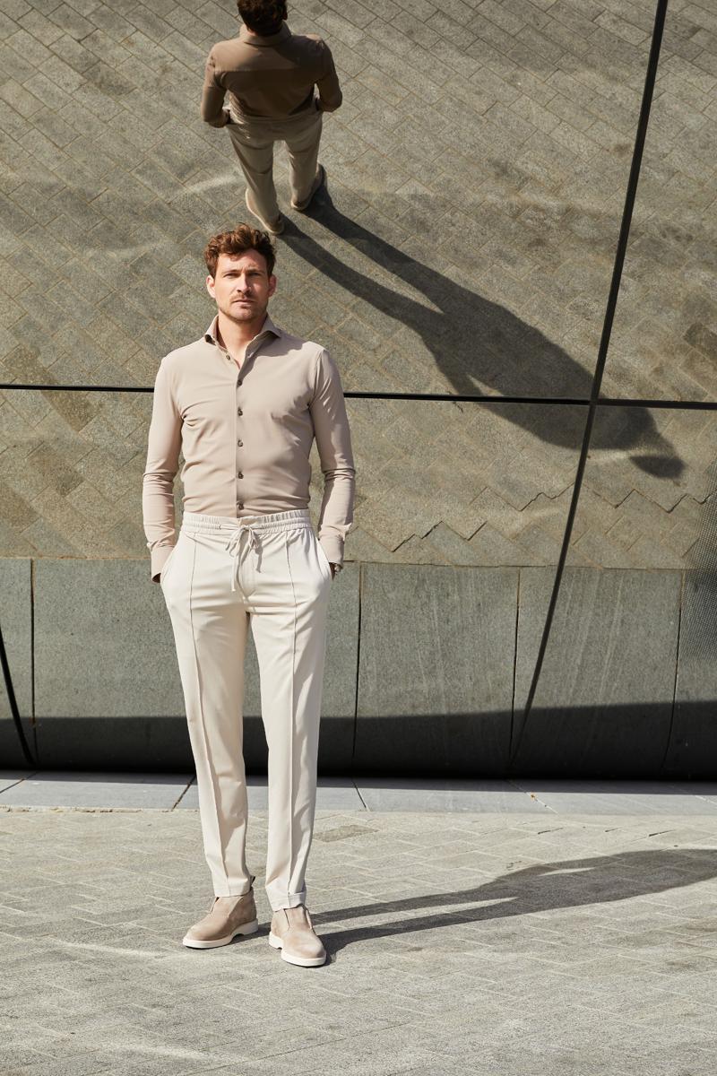 John Miller Overhemd 5142675 Beige 3