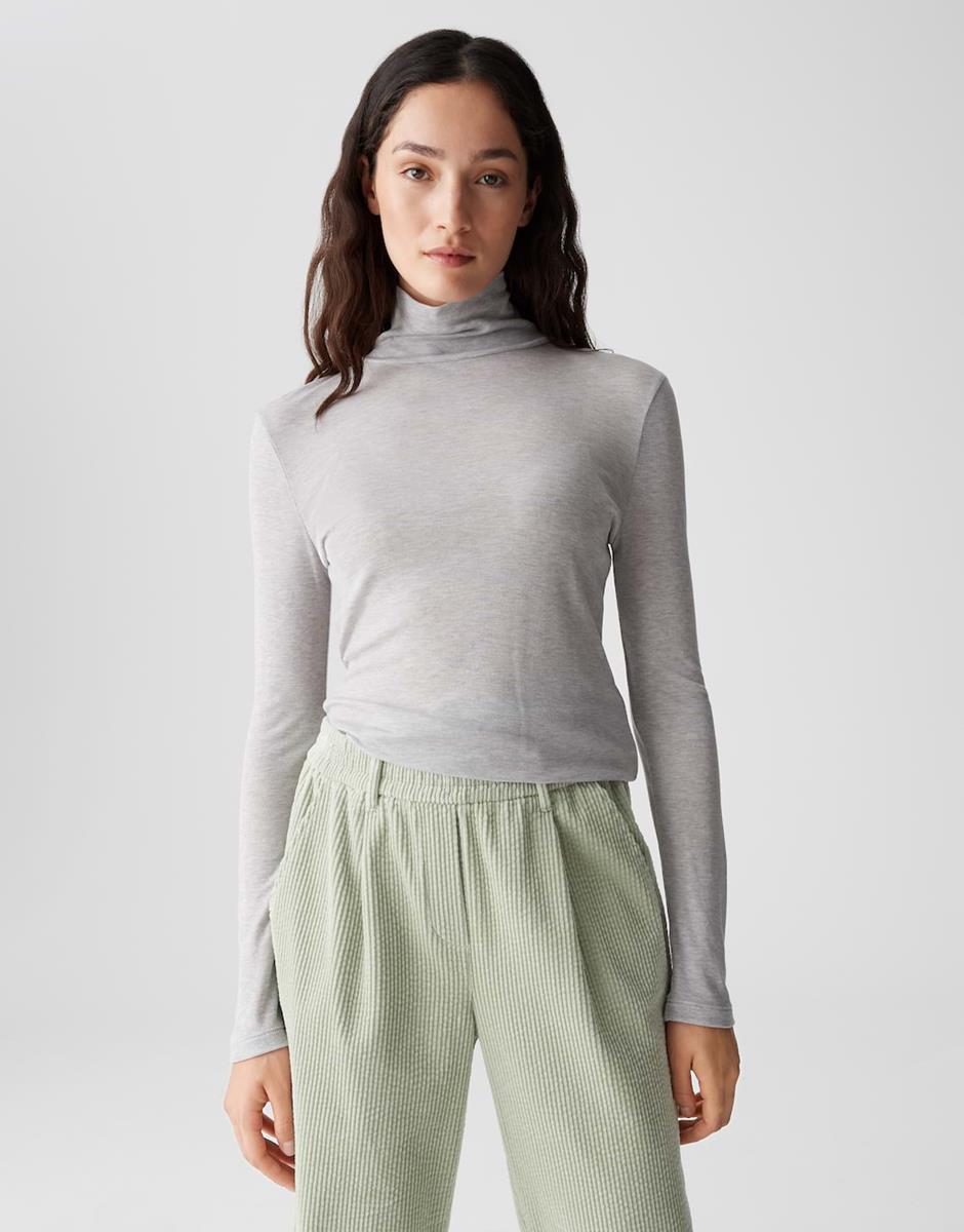 OPUS T-Shirt Somy Grijs 1