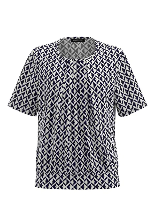 Frank Walder Blouse NOS716422 Blauw 1