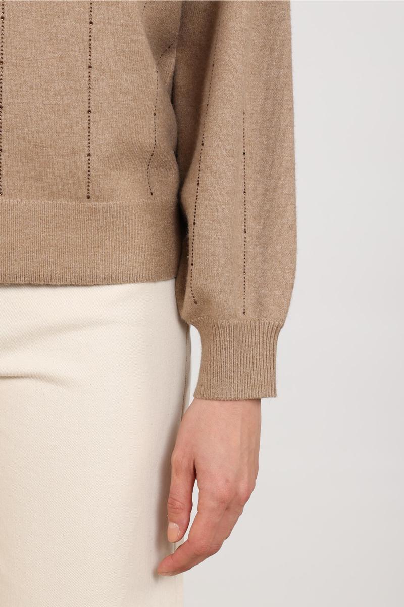 NUKUS Trui NKF03085 Taupe 4