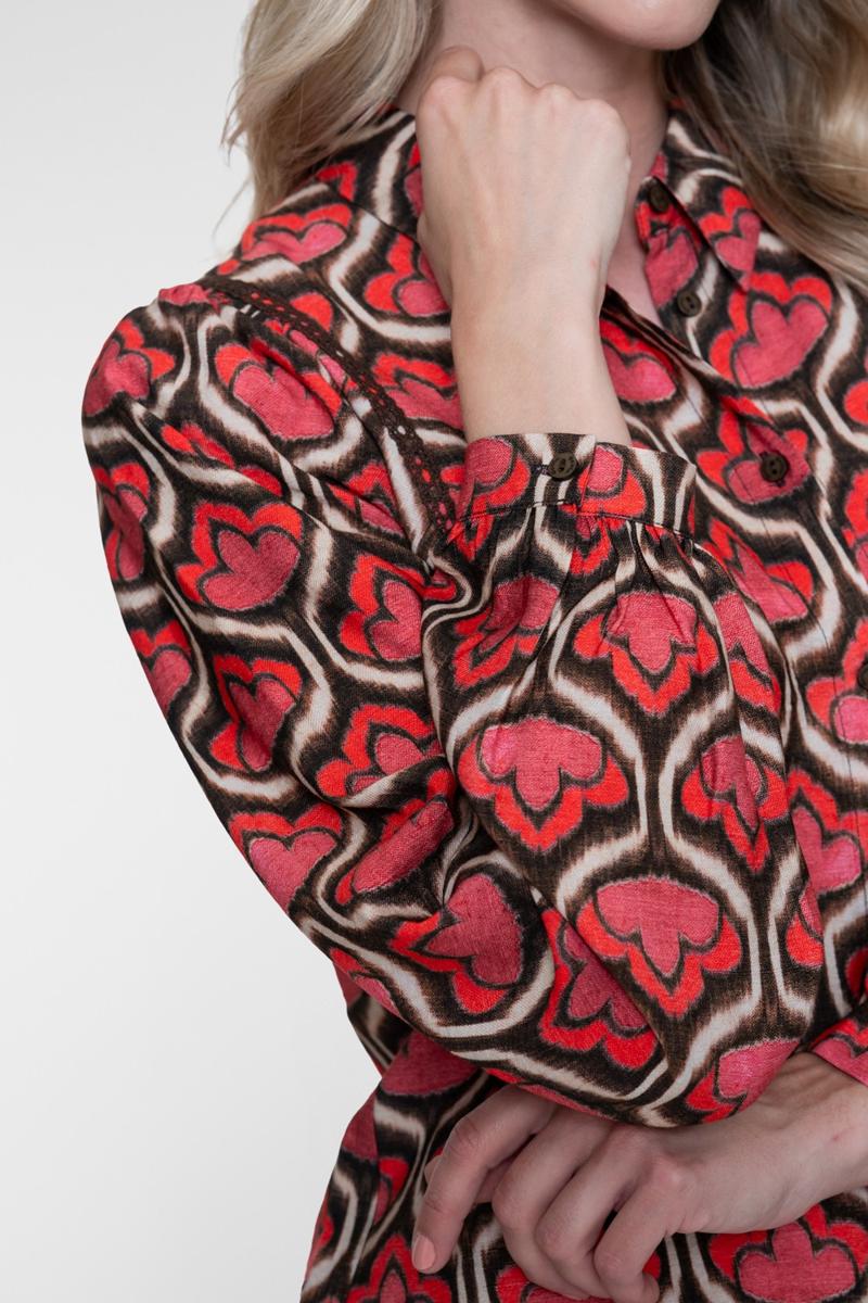 Geisha Blouse 63641-20 Rood 4
