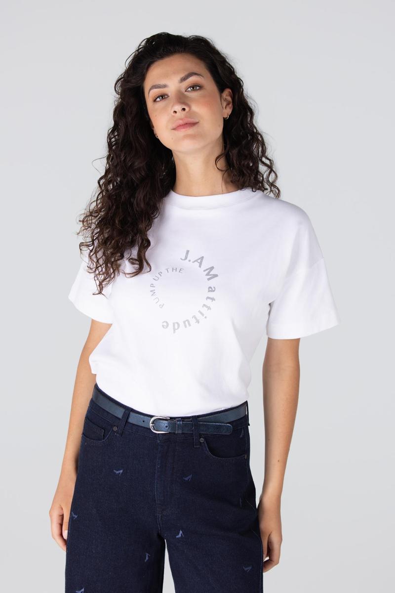 Jansen Amsterdam T-Shirt LARA W25 Wit 1