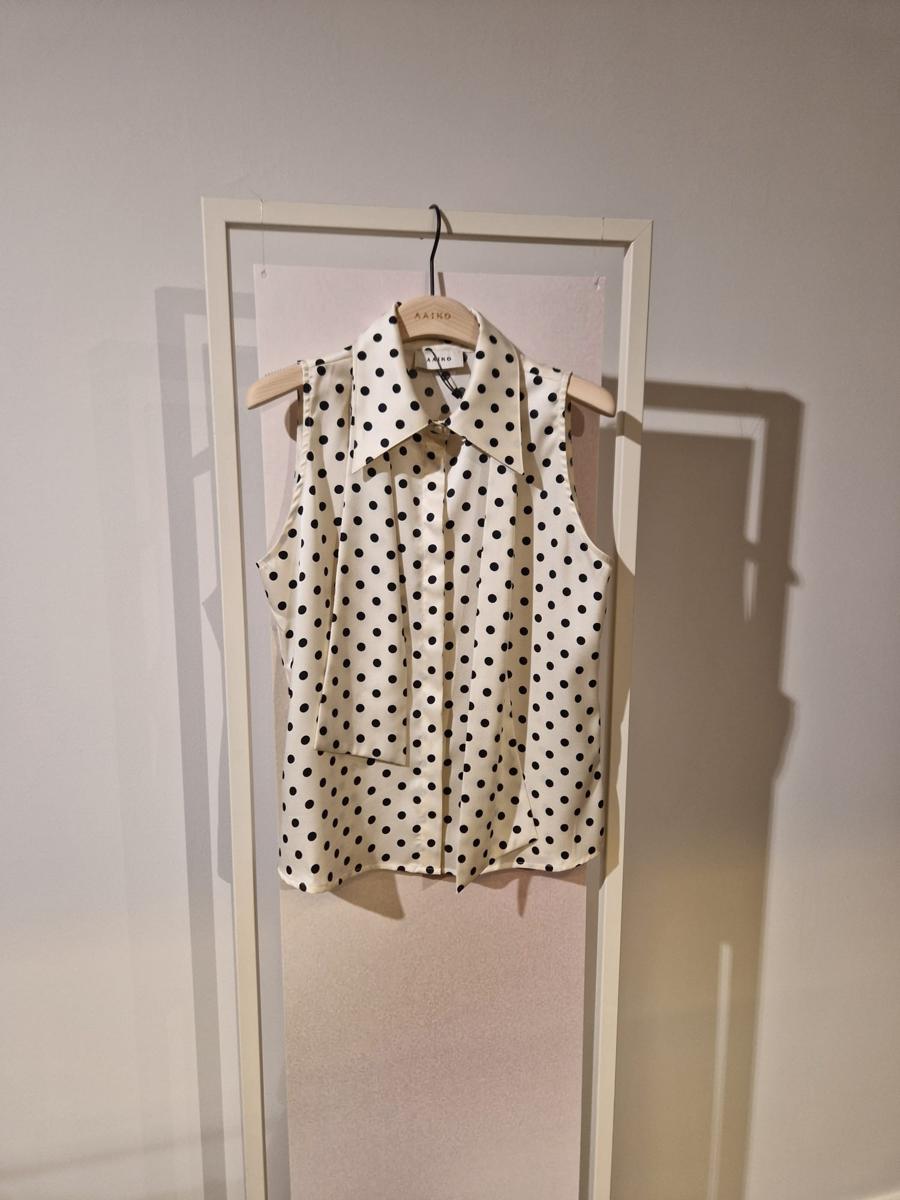 Aaiko Blouse SARAN PES 511 Off-White 1