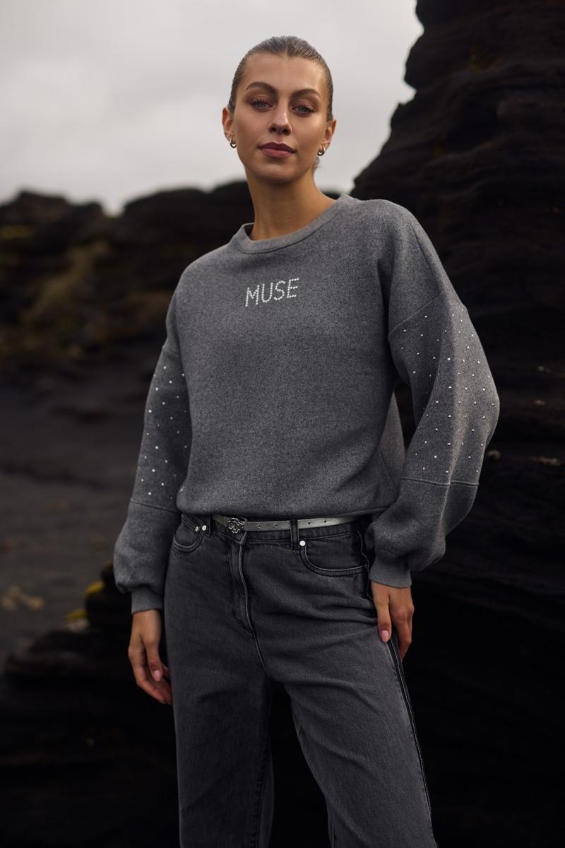 NUKUS Sweater Little Grijs 6