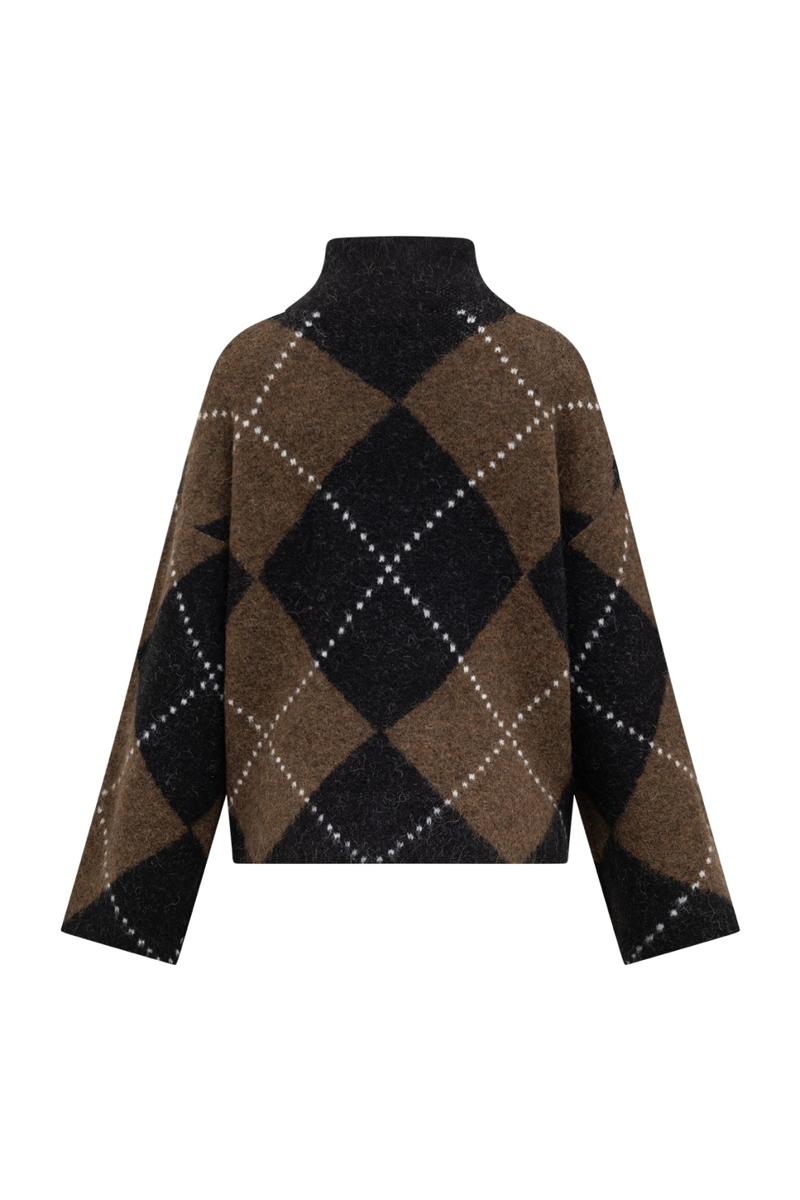 Label DOT Trui 2626025 Bruin 2