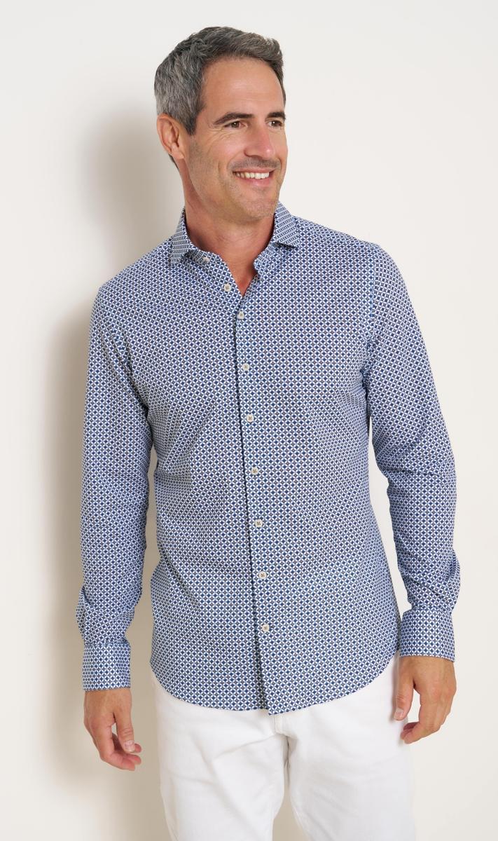 R2 Amsterdam Overhemd 134.WSP.008 Blauw 5