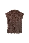 NUKUS Gilet Mila Taupe 4
