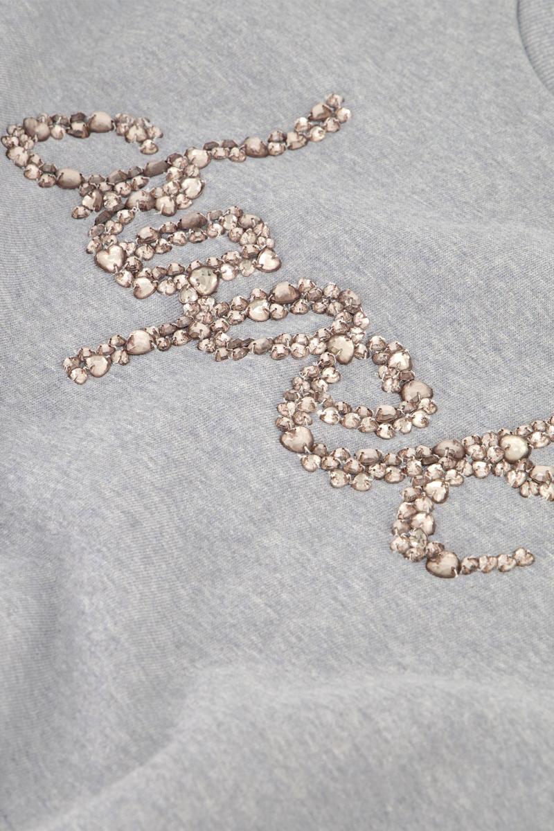 Fabienne Chapot Sweater Terry Rhinestone Grijs 4