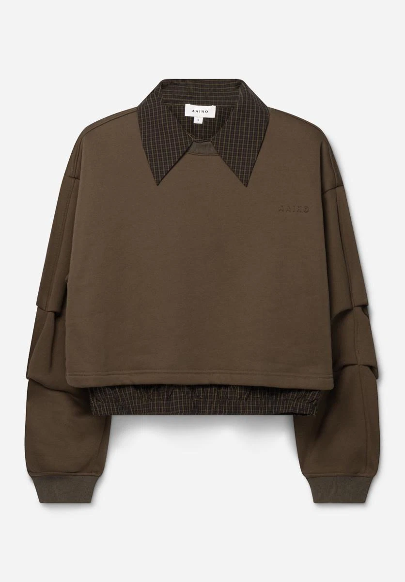 Aaiko Sweater MURE CHECK CO 155 Groen 1