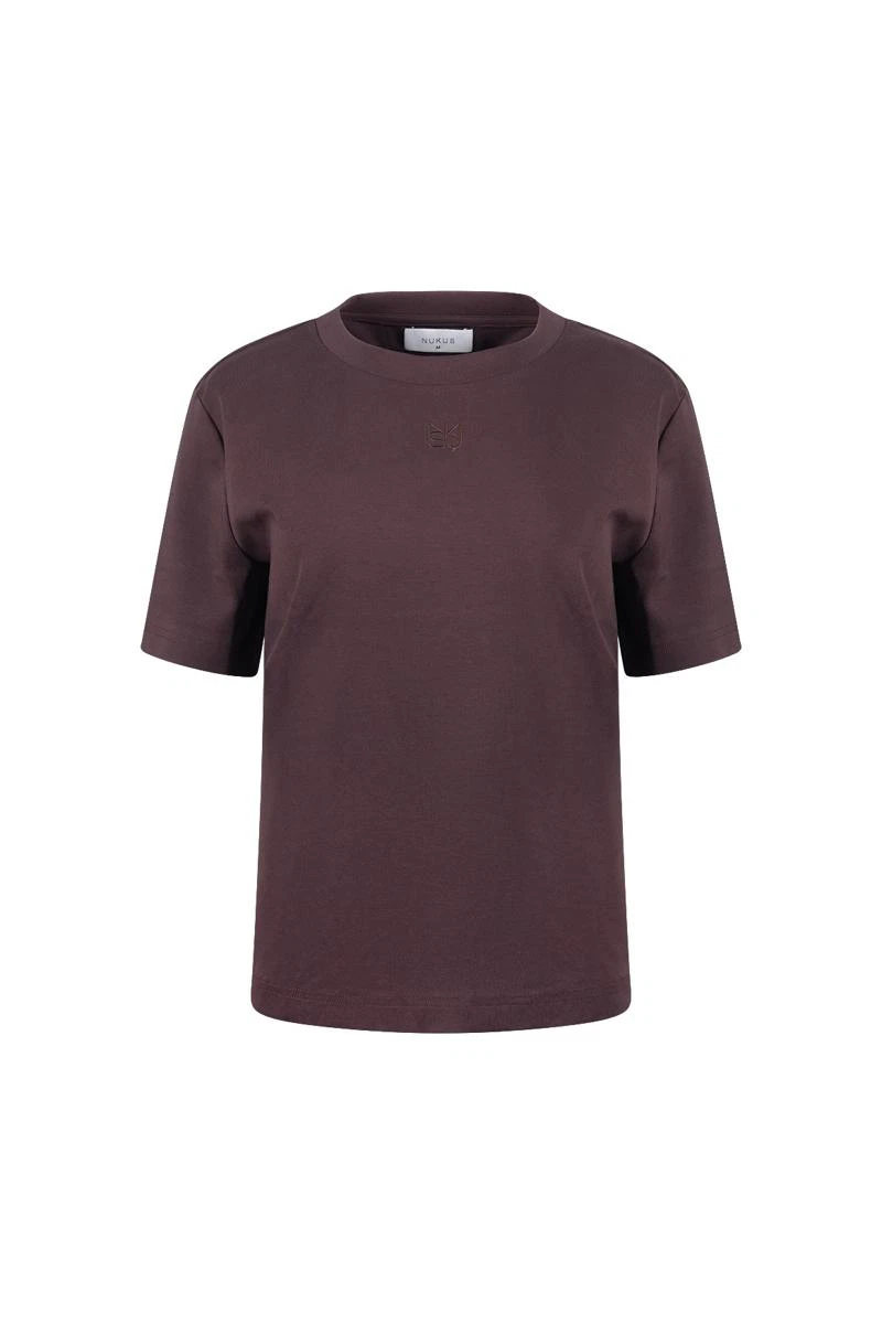 NUKUS T-Shirt NKF04012 Bruin 1