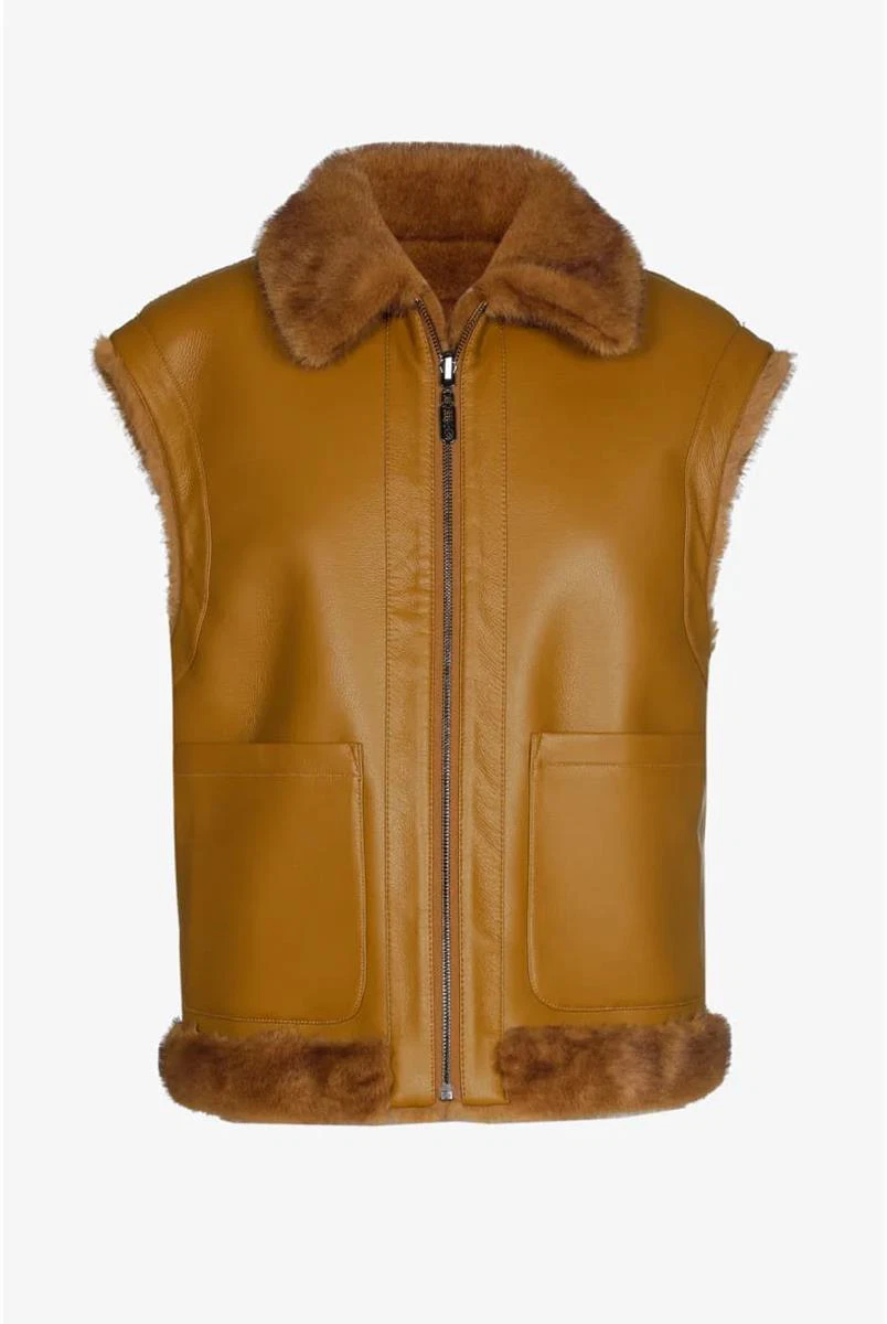 Xandres Gilet Jana Geel 2