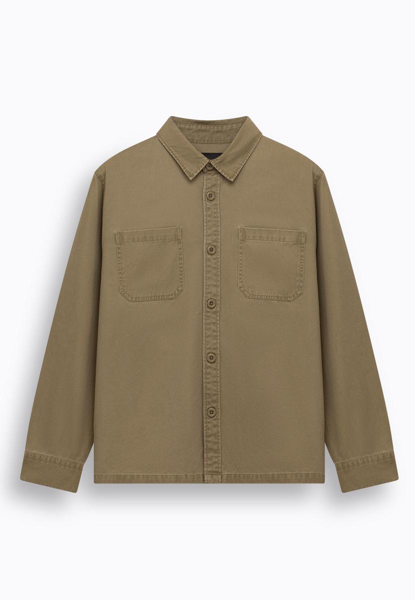 BlueFields Overhemd 22136084 Taupe 2