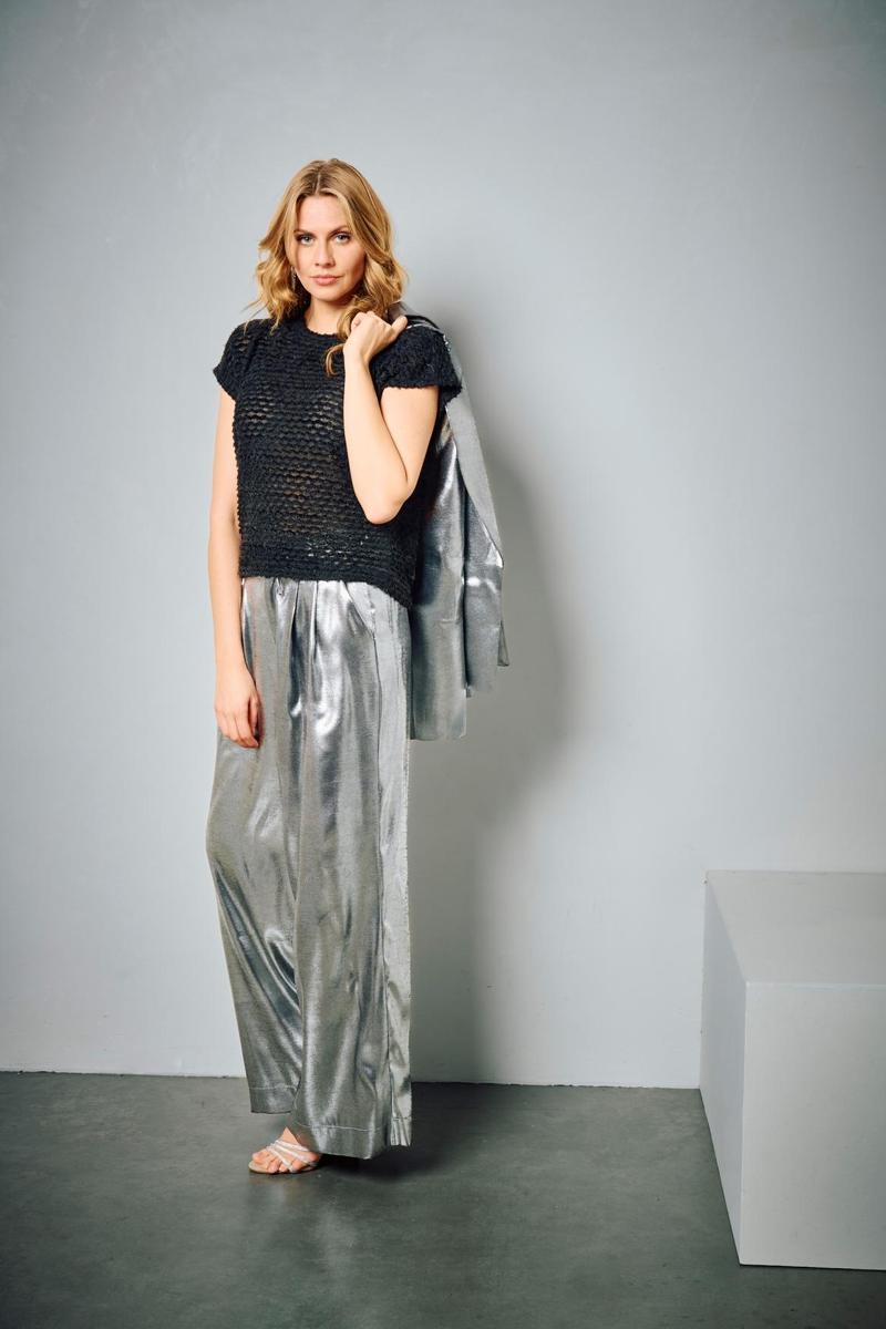 &Co Woman Pantalon PA386 Zilver 1