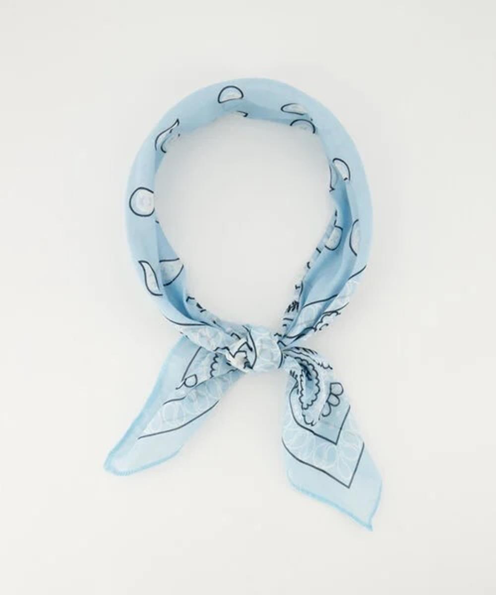 New Apparel New Apparel Sjaal Astrid Groot Blauw 1