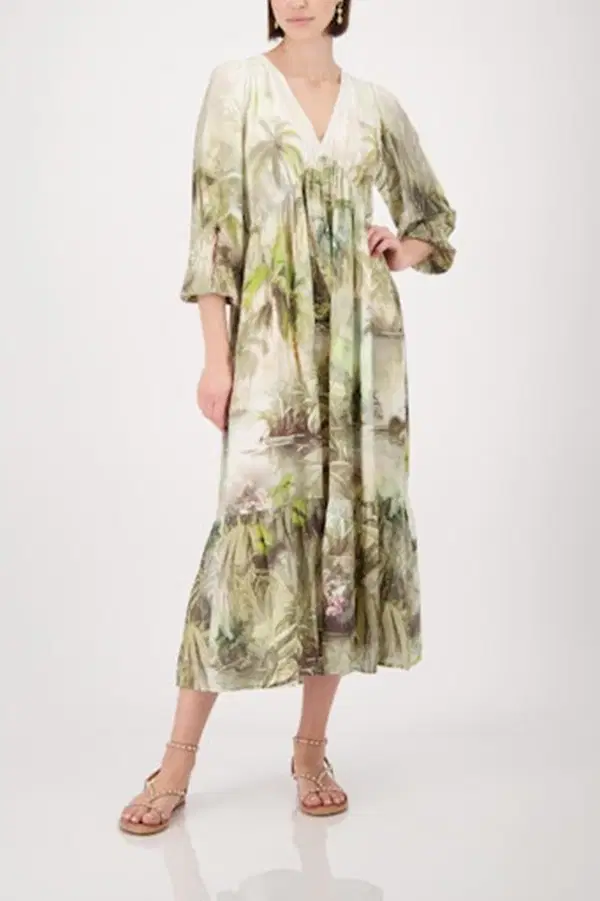 Monari Jurk 410697 Groen 1