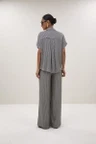 By-Bar Pantalon Benji Silky Stripe Zwart 3