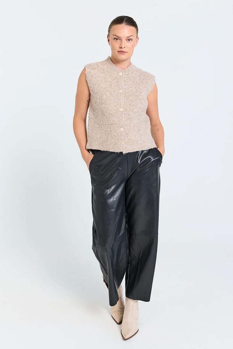 Freequent Vest Jump Taupe 1