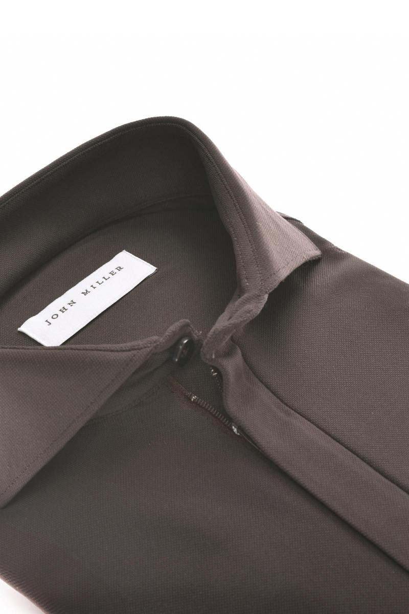John Miller Overhemd 5142463 Bruin 2