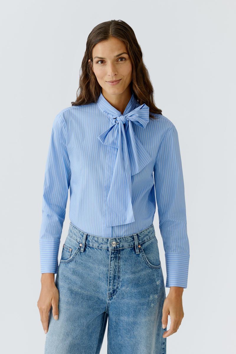 Oui Blouse 0087627 Blauw 3