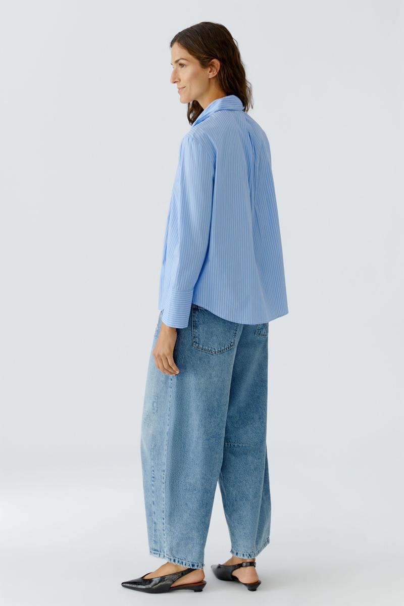 Oui Blouse 0087627 Blauw 3