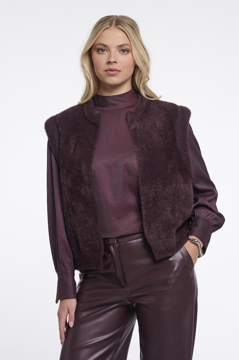 Rino & Pelle Gilet Elona Bruin 1