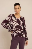 Studio Anneloes Blouse Paula Flower Paars 1