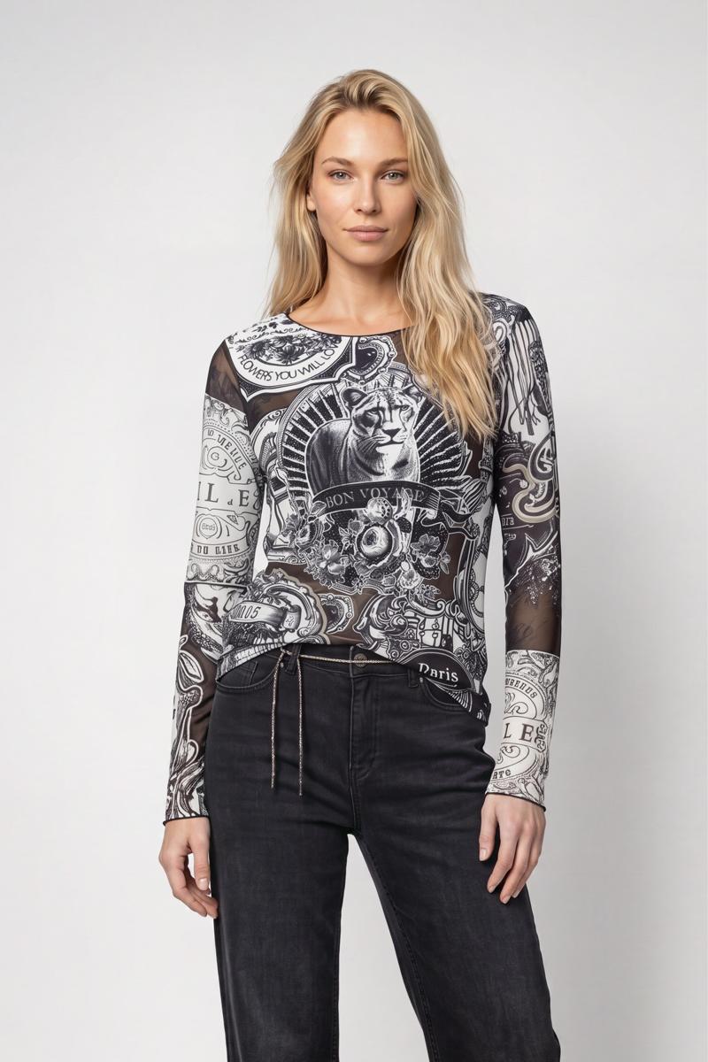 Monari Longsleeve 809852 Zwart 1