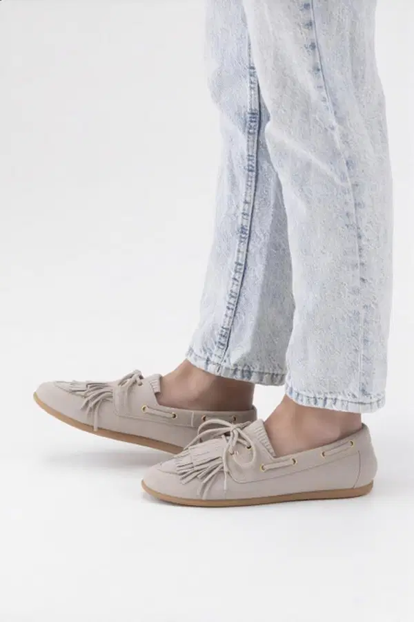 DWRS Loafers Latty Fringes Beige 1