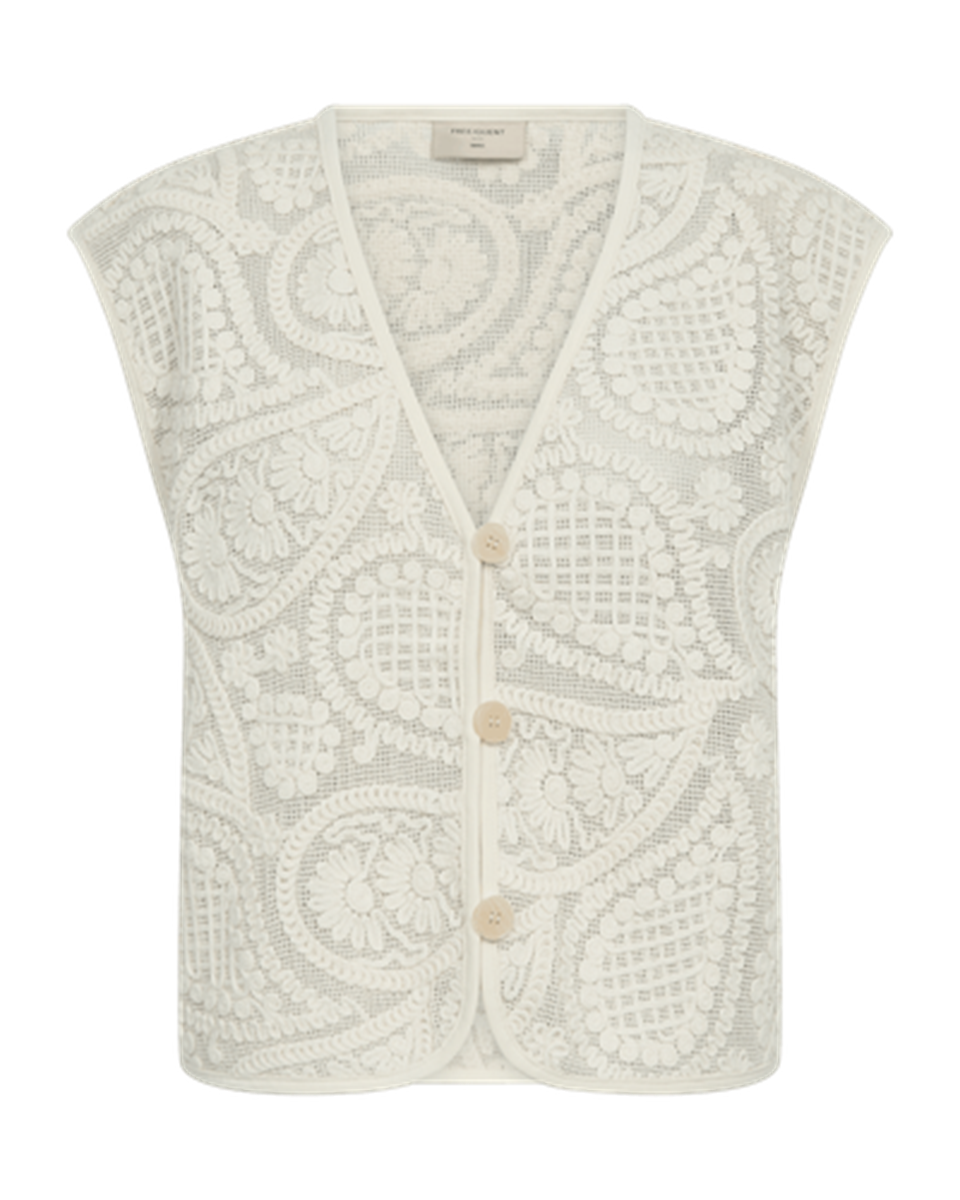Freequent Gilet Crossy Beige 1