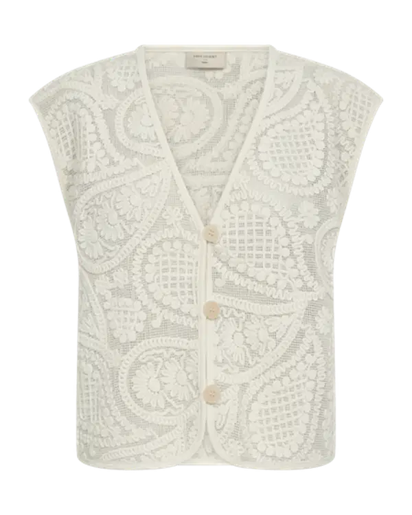 Freequent Gilet Crossy Beige 1