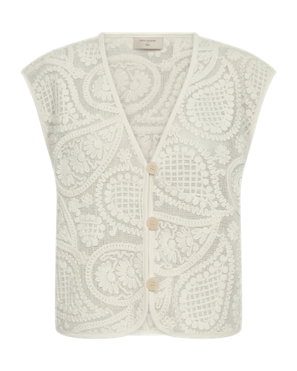 Freequent Gilet Crossy Beige 1