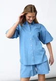 Sisters Point Blouse Ella-Sh75 Blauw 1