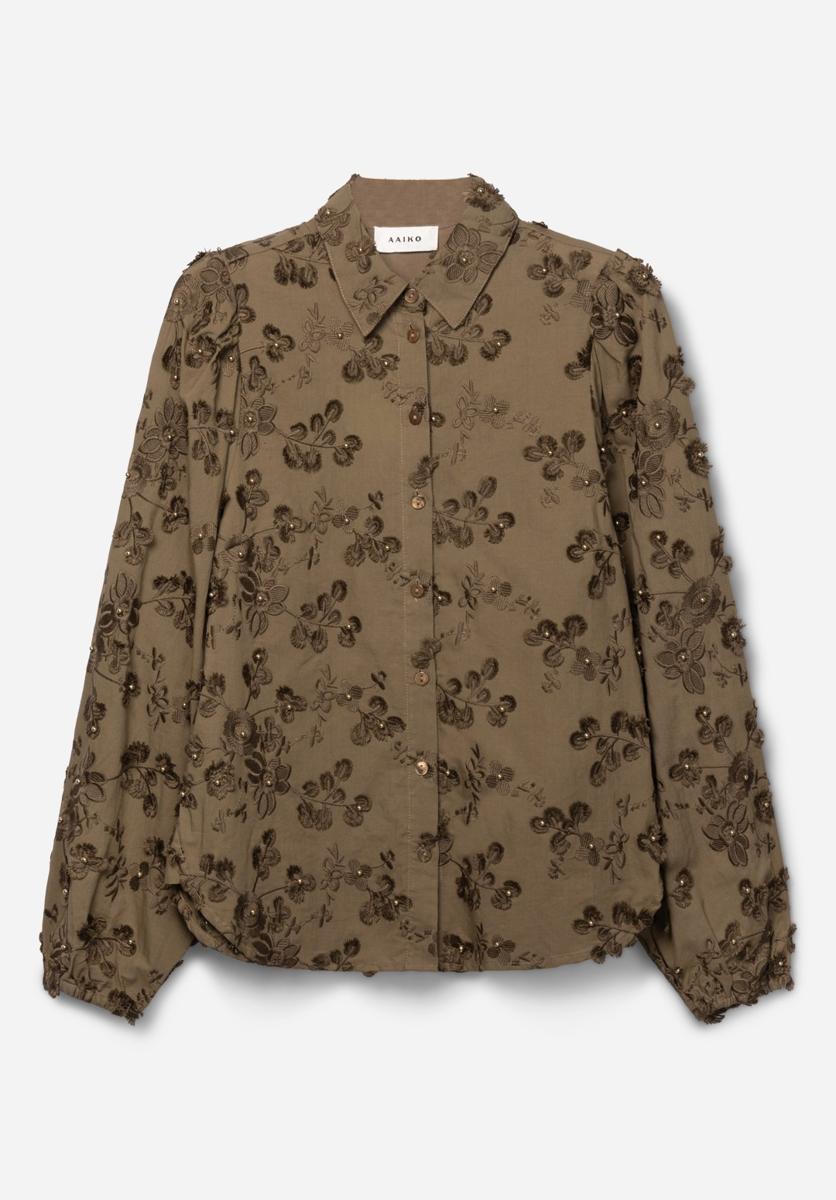 Aaiko Blouse LIEN BEADS CO 522 Groen 1