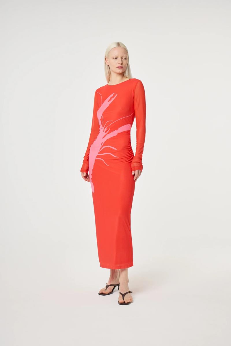 Fabienne Chapot Jurk Sionara Rood 1