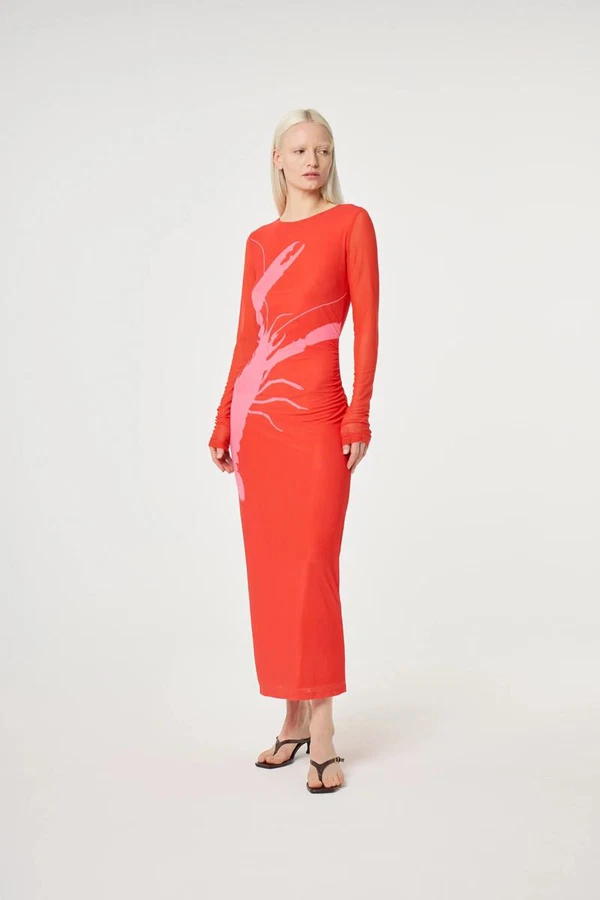 Fabienne Chapot Jurk Sionara Rood 1