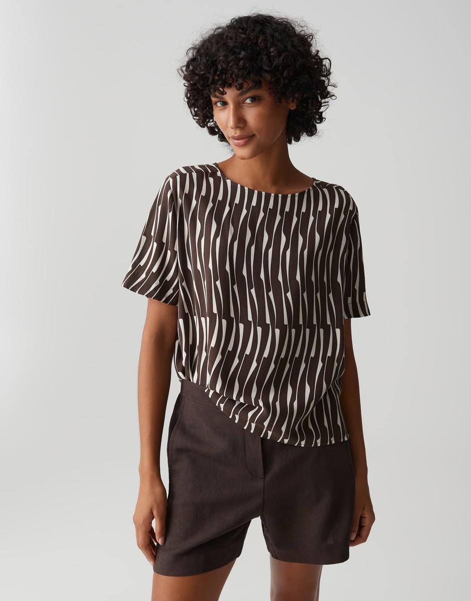 OPUS Blouse 10563414116429 Bruin 2