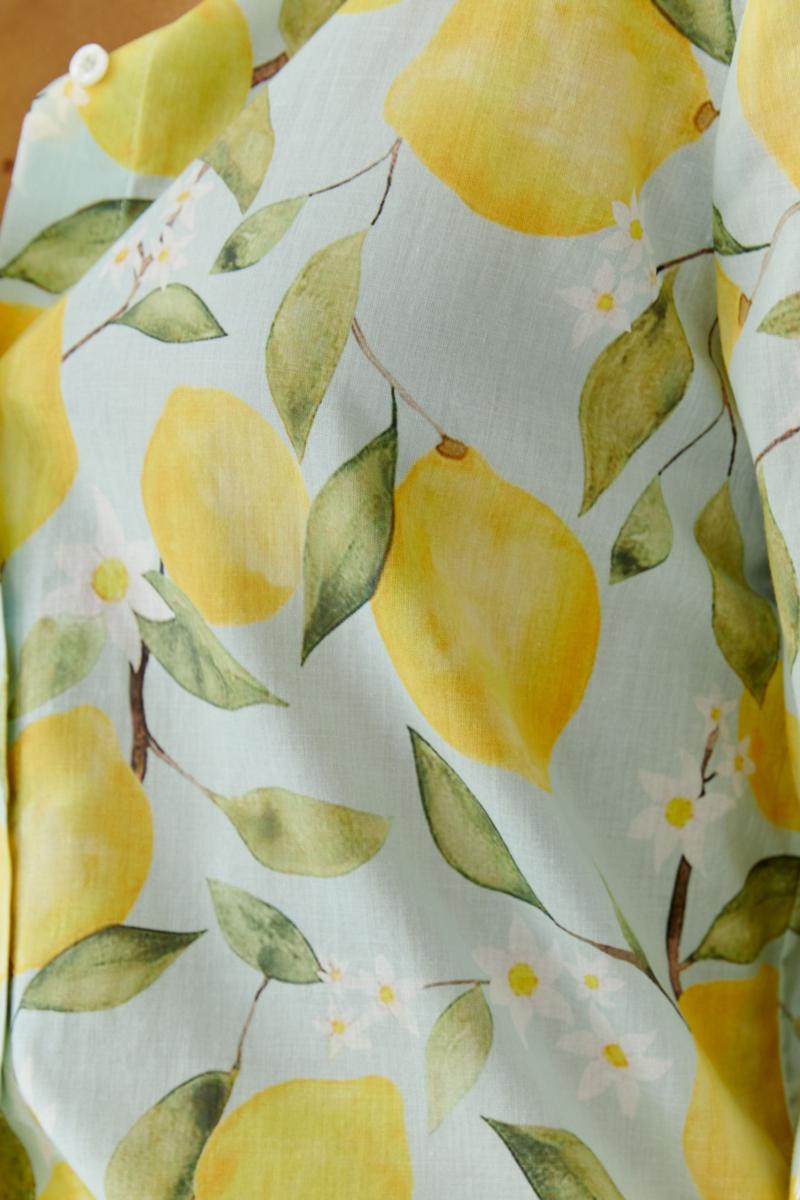 Oui Blouse 0097535 Geel 4