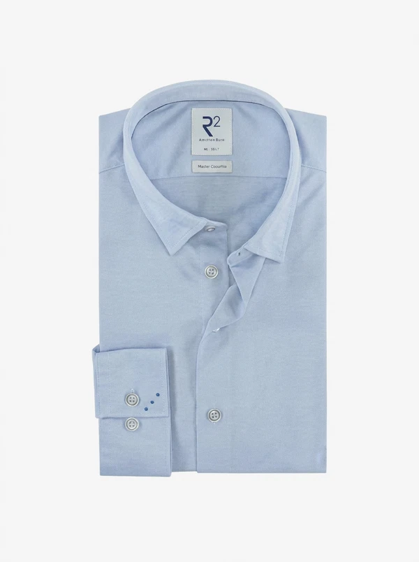 R2 Amsterdam Overhemd NOS.KNIT.002/018 Blauw 1