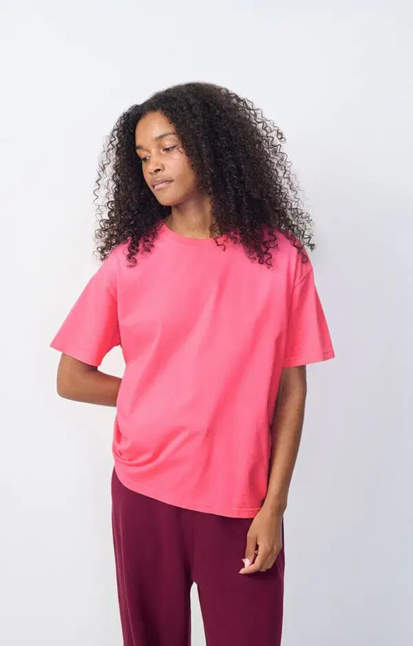 American Vintage T-Shirt Fizvalley Roze 1