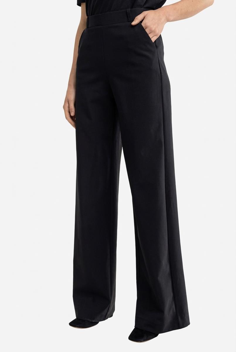 Studio Anneloes Pantalon Lexie Bonded Long Zwart 1