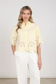 NUKUS Blouse Beau Geel 1