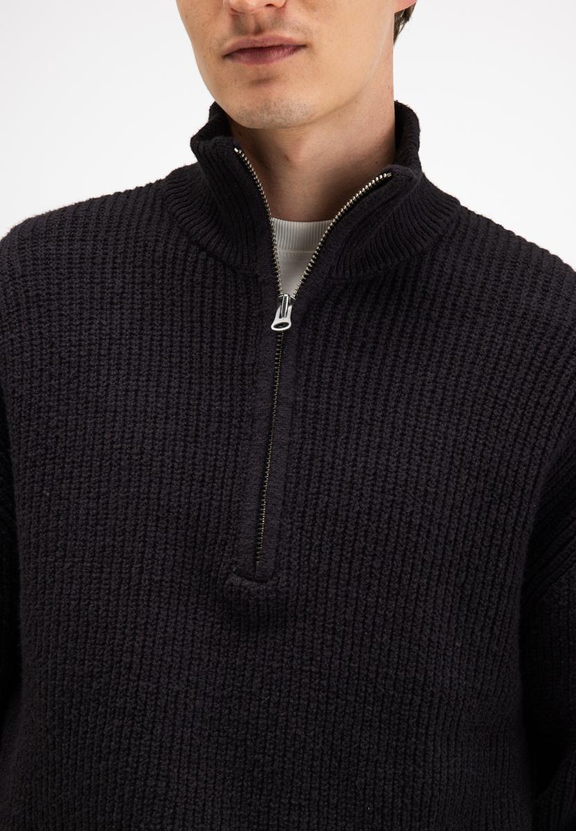 Butcher of Blue Trui Market Half Zip Bruin 6