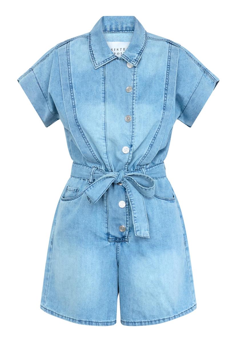 Sisters Point Jumpsuit Feba-Pl1 Blauw 2